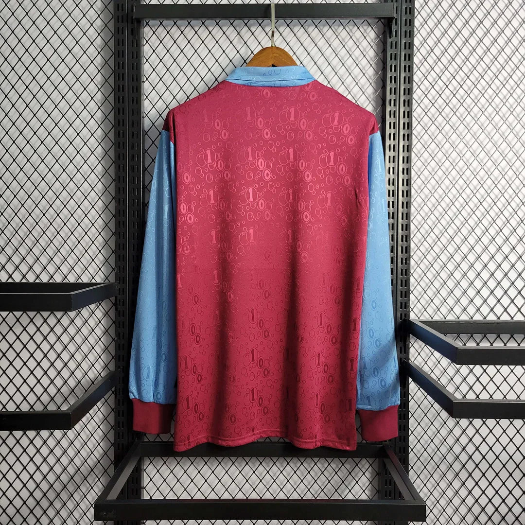 1995-1997 Retro West Ham United Local Manga Larga