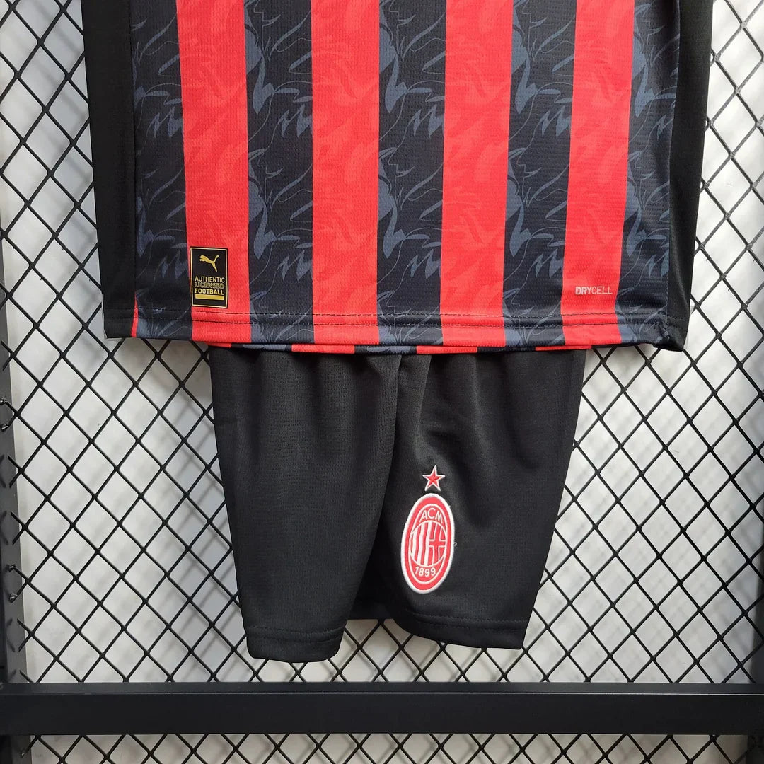 2025/2026 AC Milan Local Kit Talla Niño