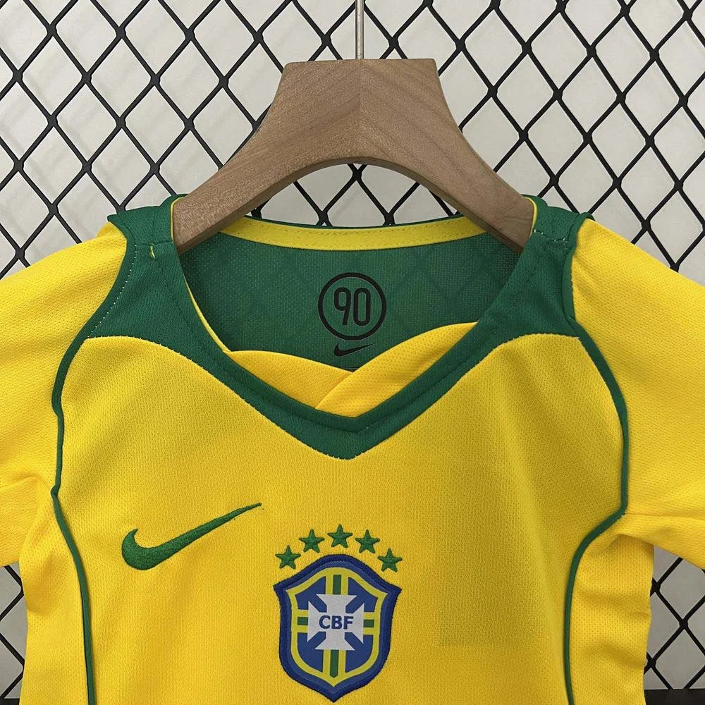 2004 Retro kit Brasil Local Talla Niño