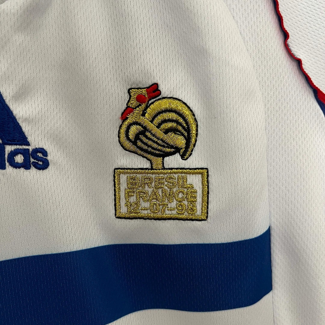 1998 Retro France Visitante Kit Talla Niño