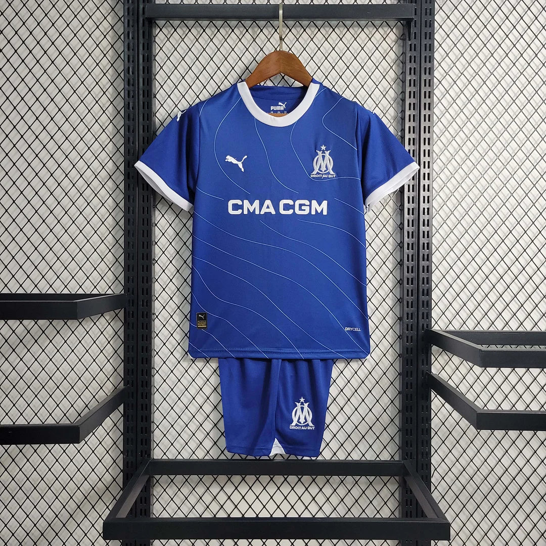 2023/2024 Olympique de Marseille Visitante Kit Talla Niño