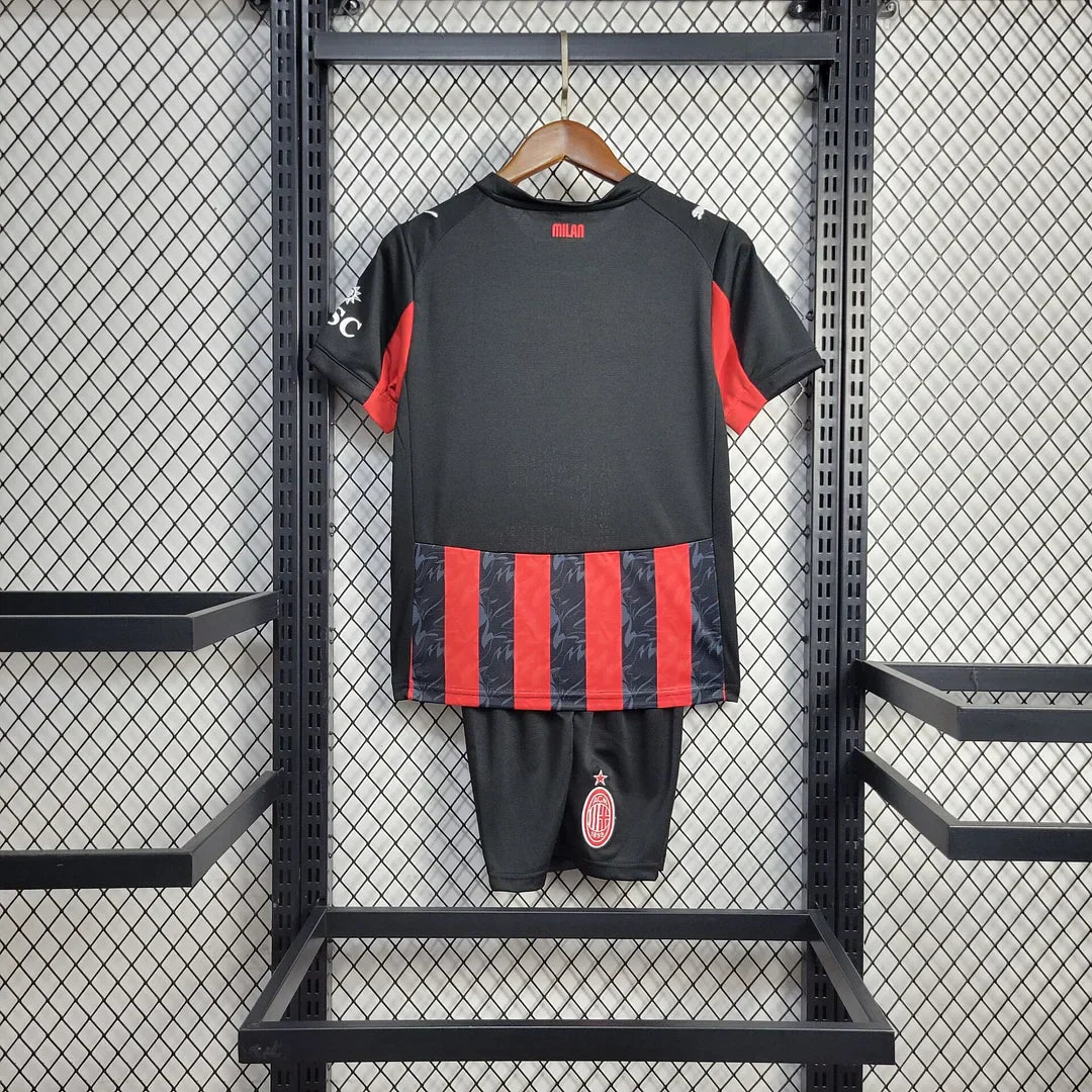 2025/2026 AC Milan Local Kit Talla Niño