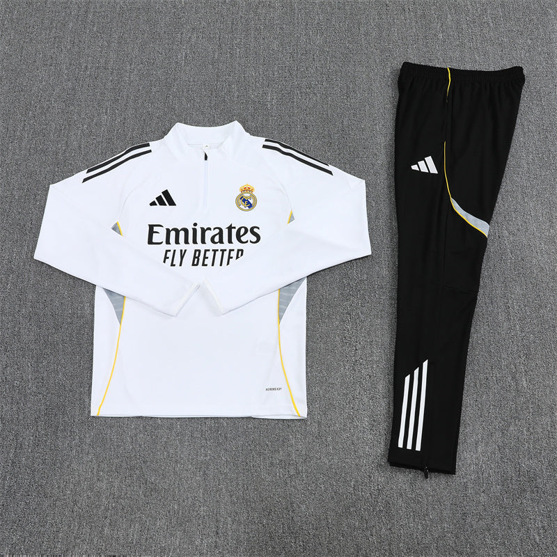 2025/2026 Real Madrid White and Black Chándal