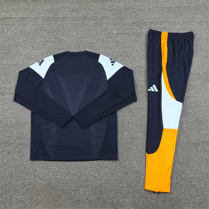 Real Madrid Dark Blue and Orange Chándal