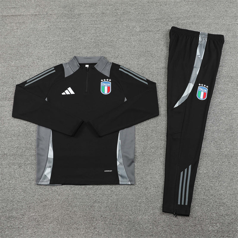 Italy Black and Grey Chándal