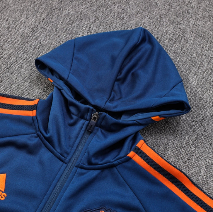 Manchester United Black and Dark Blue Chándal