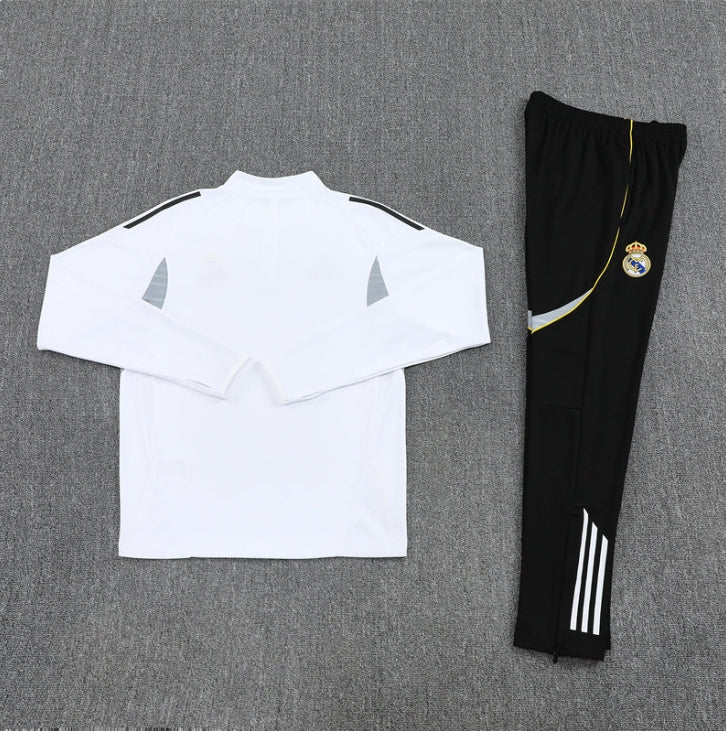 2025/2026 Real Madrid White and Black Chándal