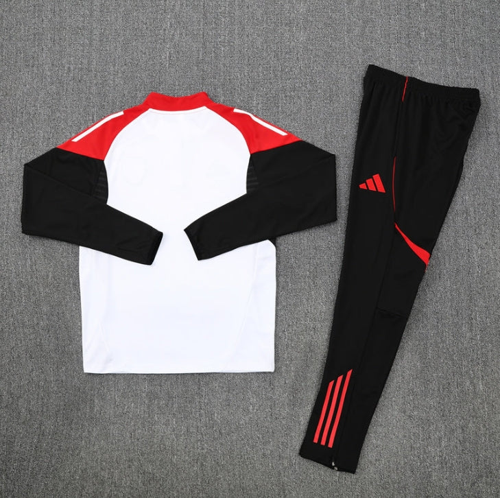 2025/2026 Arsenal White and Black x Red Chándal