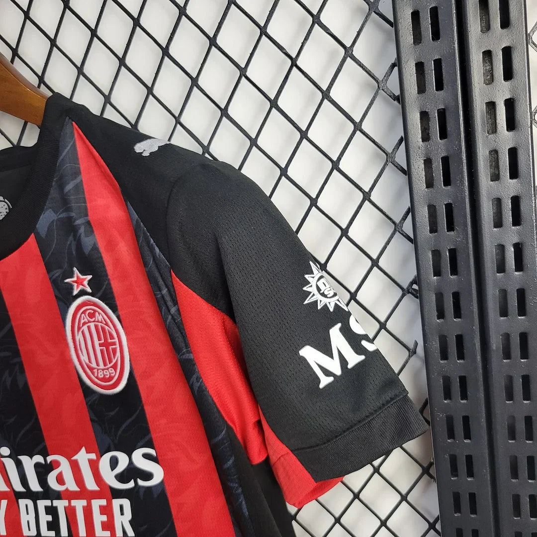 2025/2026 AC Milan Local Kit Talla Niño