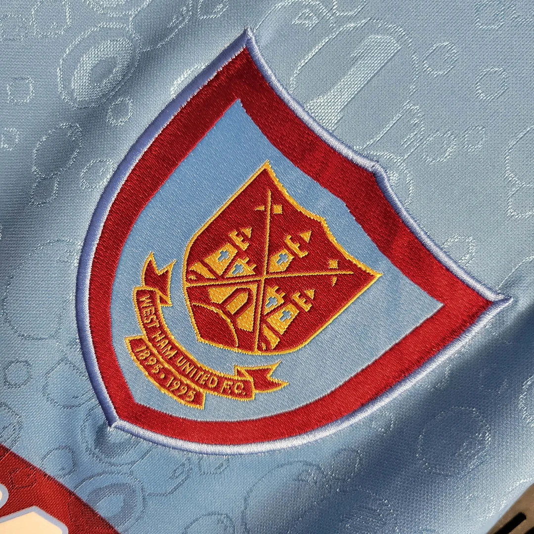 1995-1996 Retro West Ham United Visitante Manga Larga