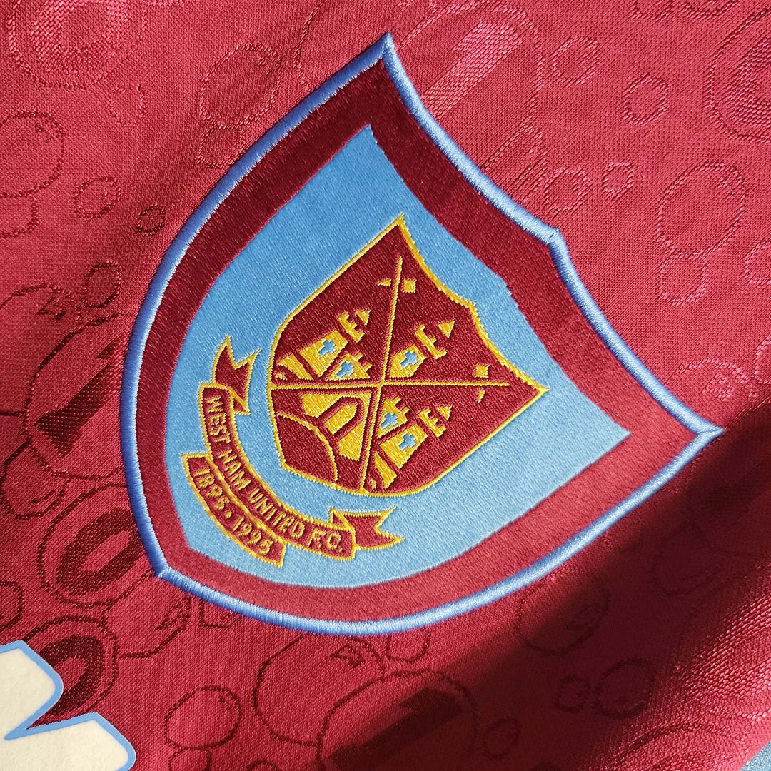 1995-1997 Retro West Ham United Local Manga Larga