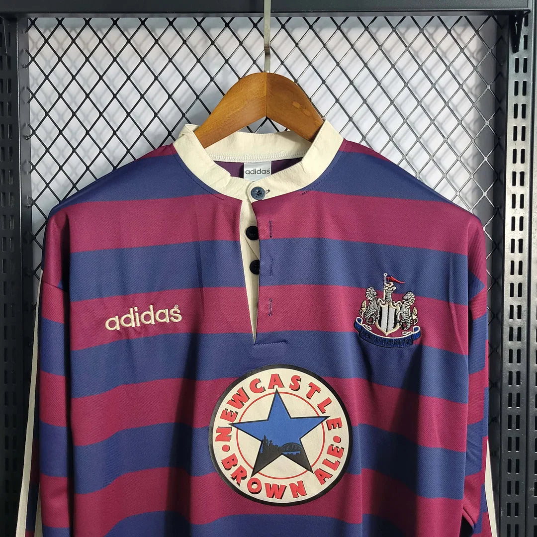 1995-1996 Retro Newcastle United Visitante Manga Larga