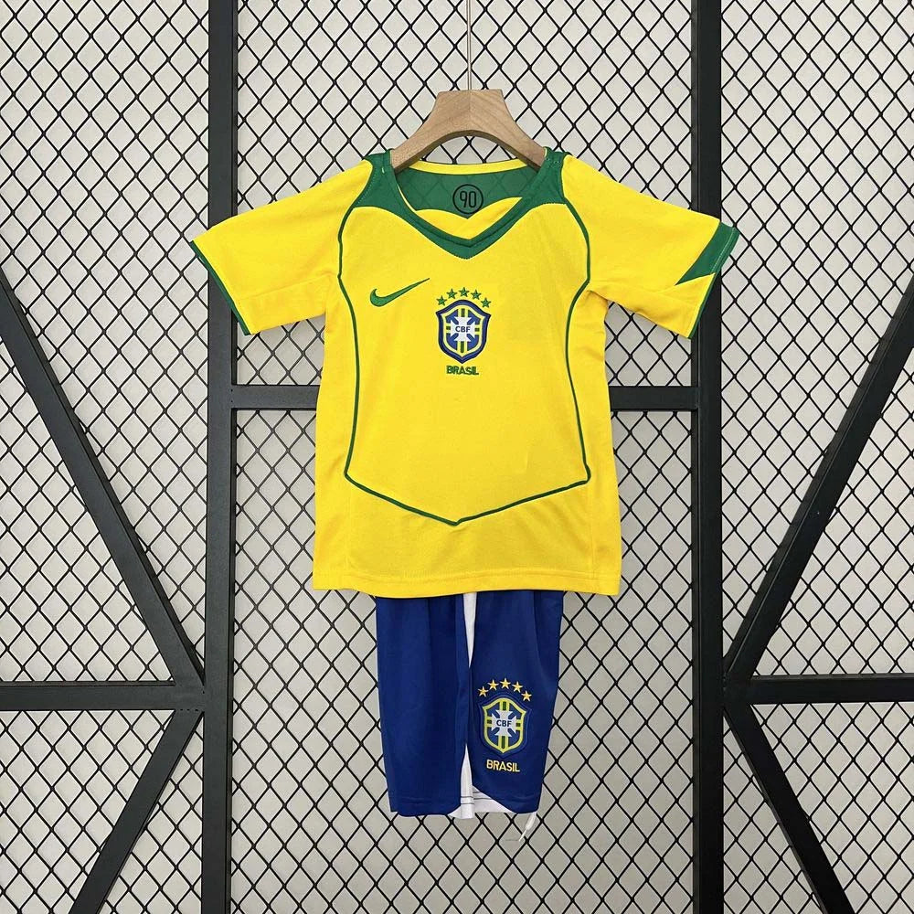 2004 Retro kit Brasil Local Talla Niño