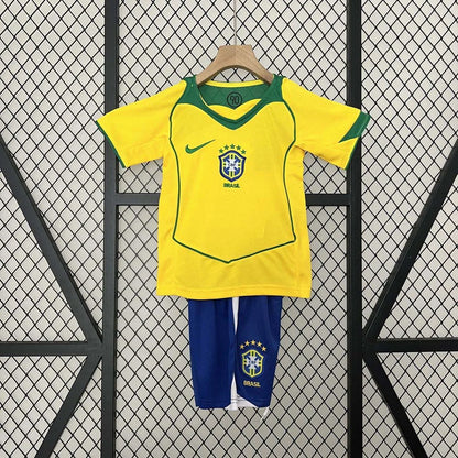 2004 Retro kit Brasil Local Talla Niño