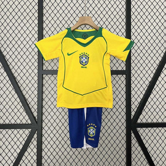 2004 Retro kit Brasil Local Talla Niño