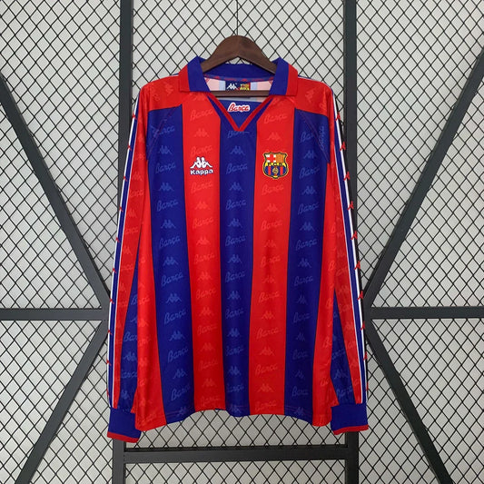 1995-1997 Retro Barcelona Local Manga Larga