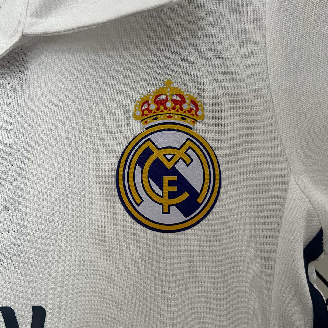2016/2017 Retro Real Madrid Local Kit Talla Niño
