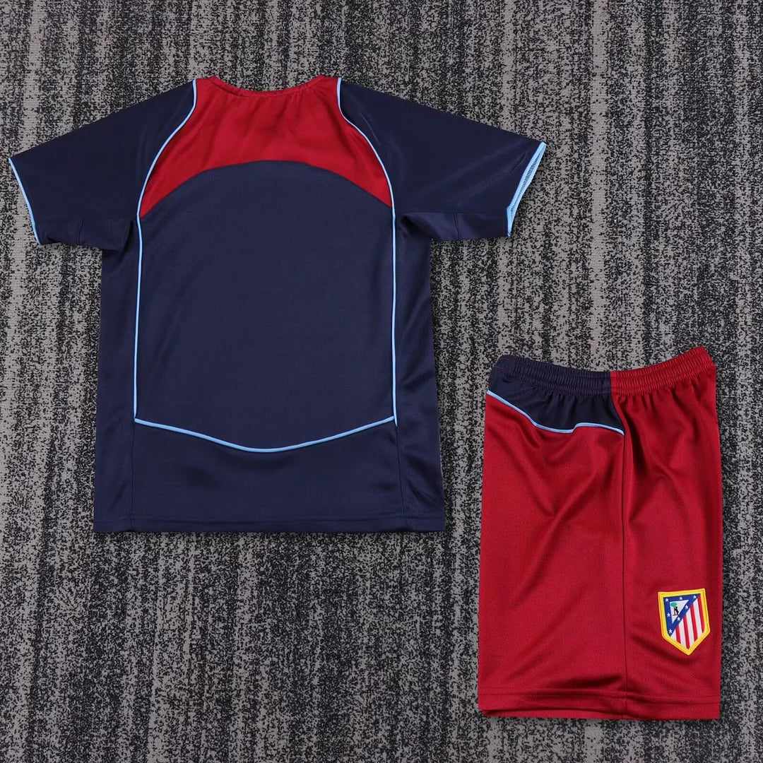 2004/2005 Retro Atletico Madrid Visitante Kit Talla Niño