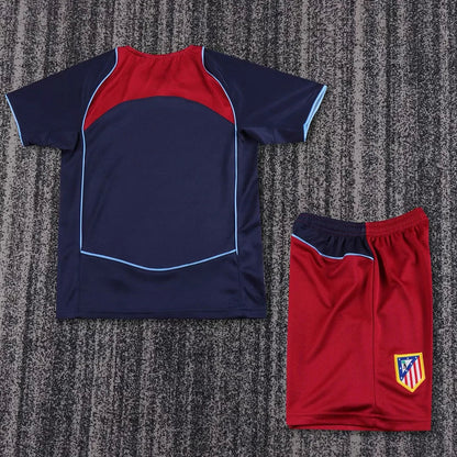 2004/2005 Retro Atletico Madrid Visitante Kit Talla Niño