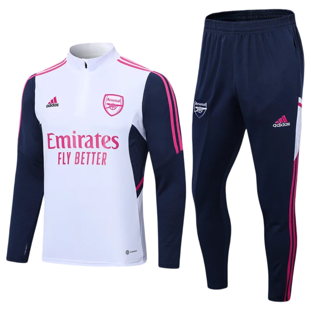 Arsenal White and Pink Chándal