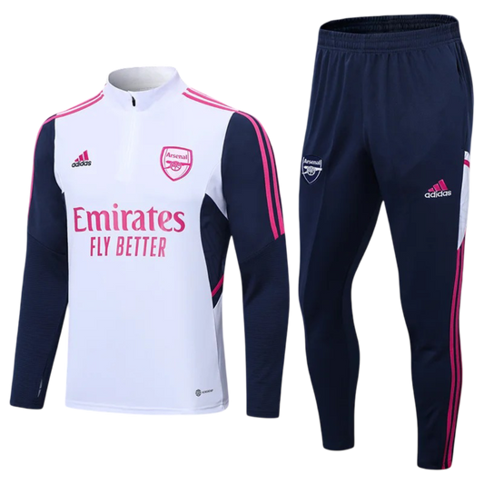 Arsenal White and Pink Chándal