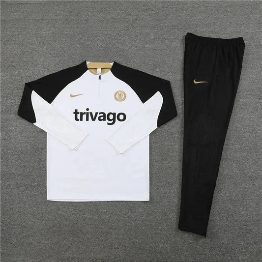 Chelsea White and Black Chándal
