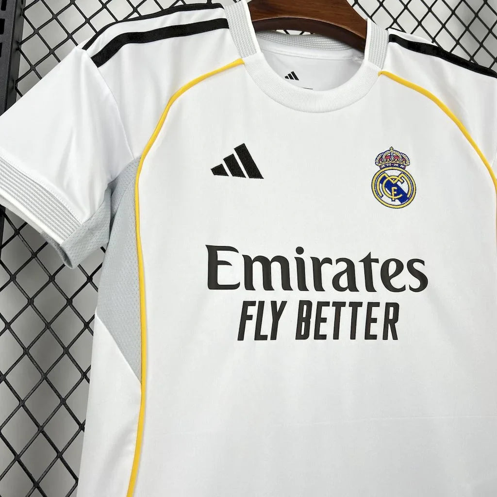 2025/2026 Real Madrid Local Kit Talla Niño