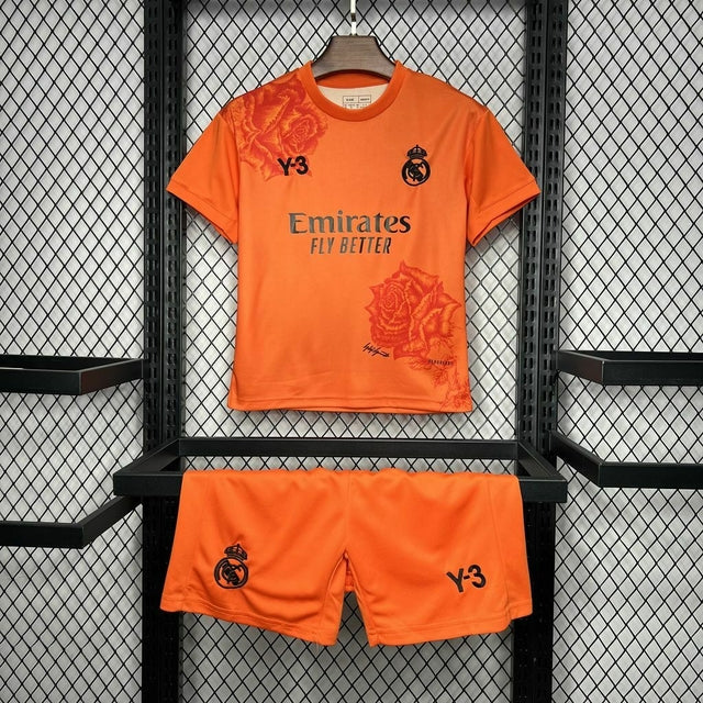 Real Madrid x Y3 2024/2025 4th Kit Orange Talla Niño