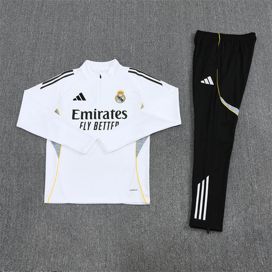 2025/2026 Real Madrid White and Black Chándal