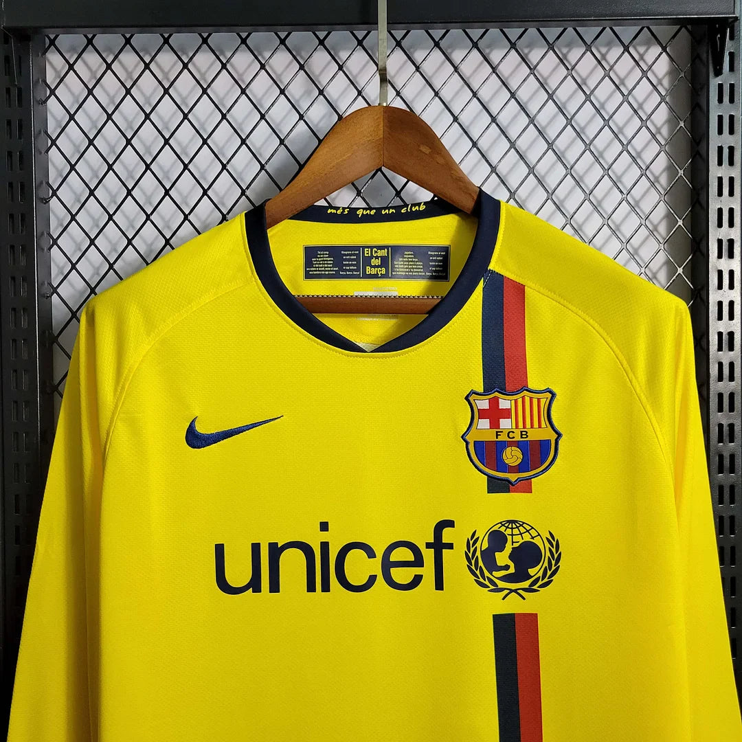 2008-2009 Retro Barcelona Visitante Manga Larga