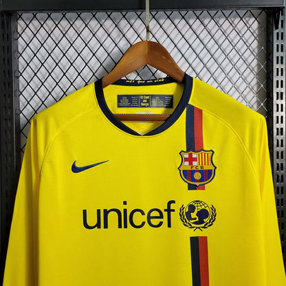 2008-2009 Retro Barcelona Visitante Manga Larga