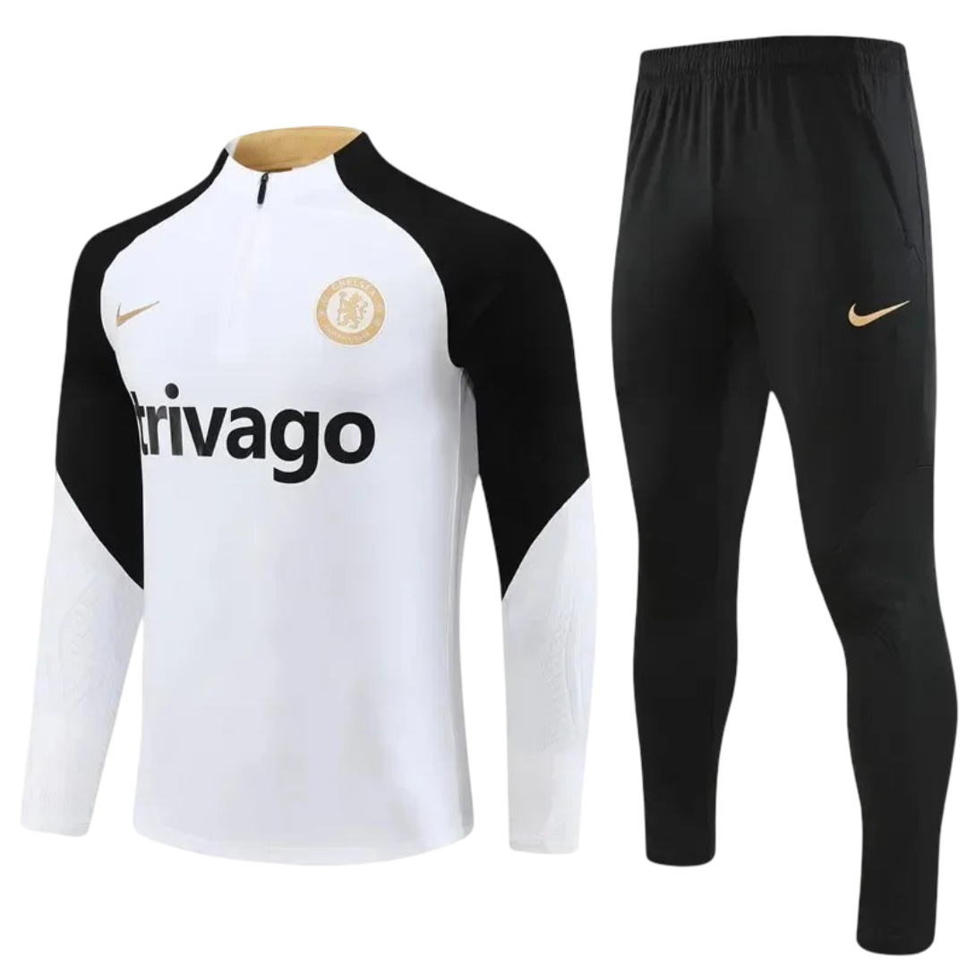 Chelsea White and Black Chándal