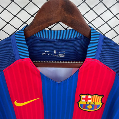 2016/2017 Retro Barcelona Local Manga Larga