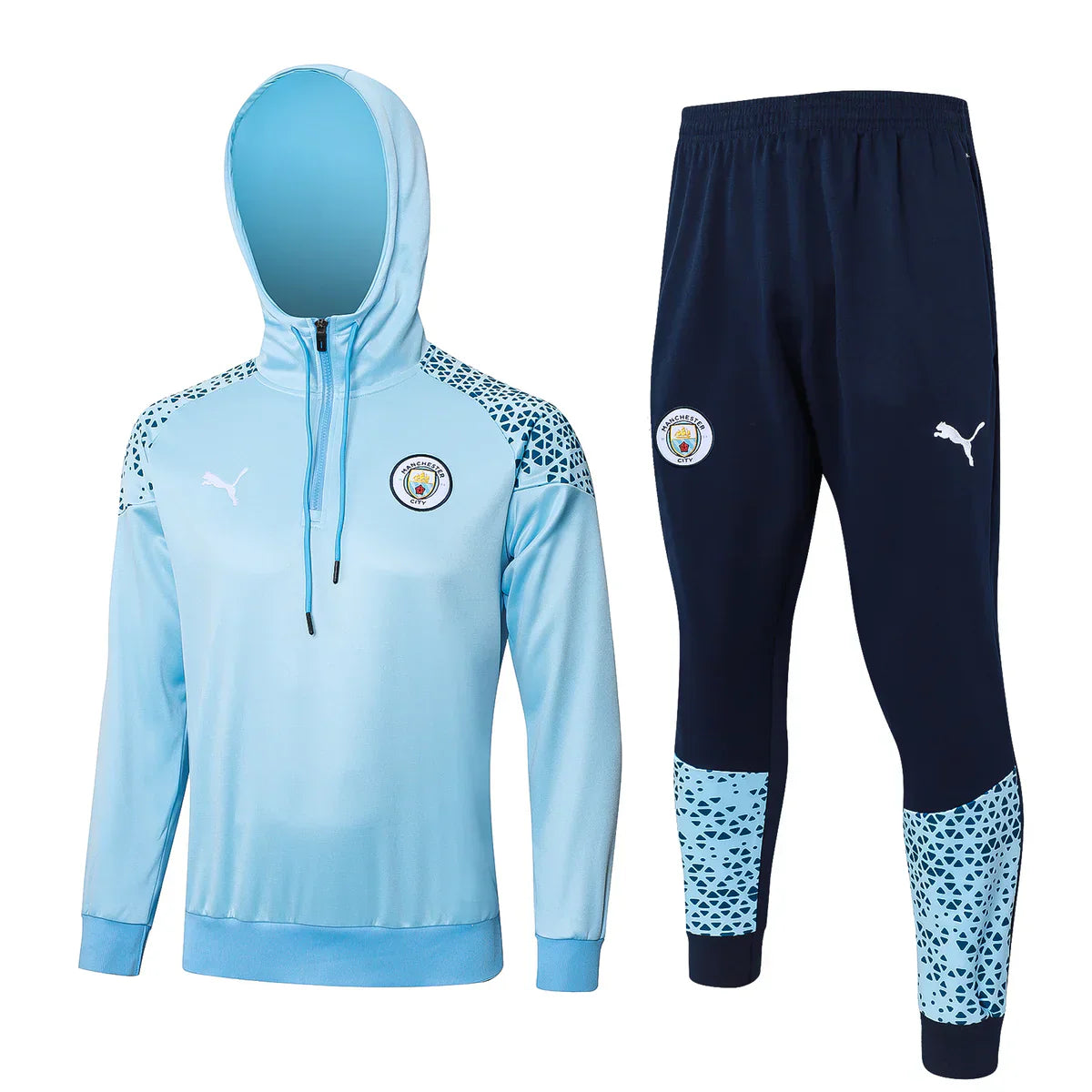 Manchester City Light Blue and Dark Blue Chándal
