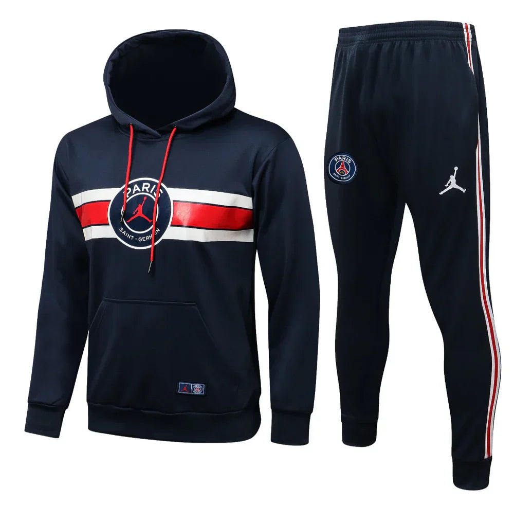 PSG Paris Saint Germain Dark Blue and Red x White Chándal
