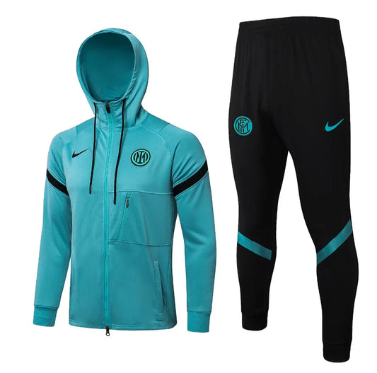 Inter Milan Turquoise and Black Chándal