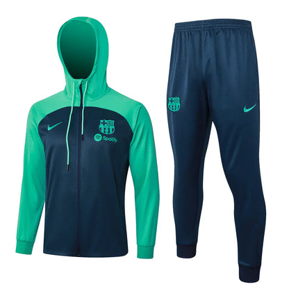 Barcelona Teal Green and Dark Blue Chándal