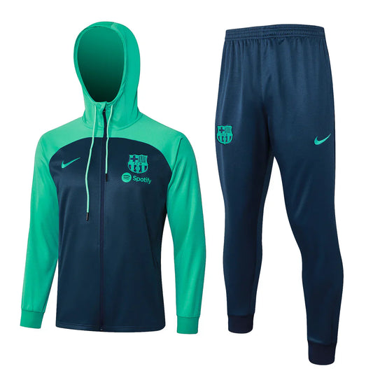 Barcelona Teal Green and Dark Blue Chándal