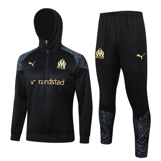 Olympique de Marseille Black and Gold Chándal