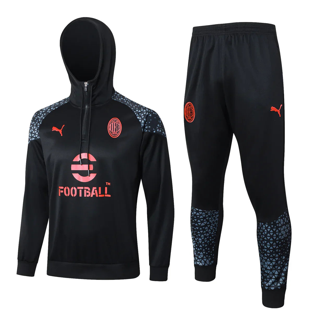 AC Milan Black and Red Chándal