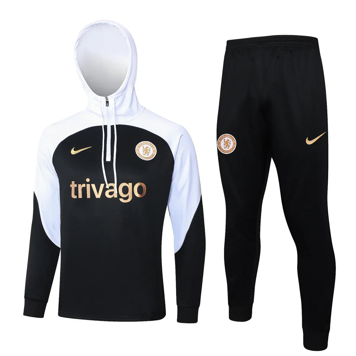 Chelsea FC White and Black x Gold Chándal