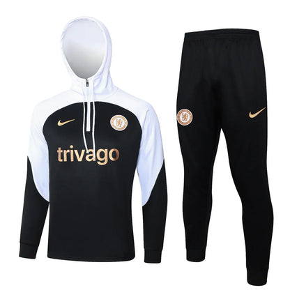 Chelsea FC White and Black x Gold Chándal