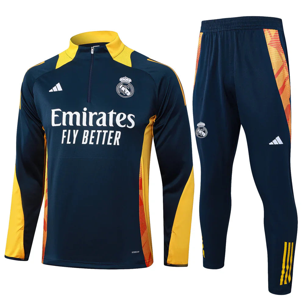 Real Madrid Dark Blue and Yellow Chándal