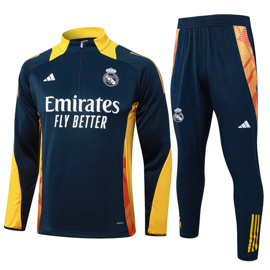 Real Madrid Dark Blue and Yellow Chándal