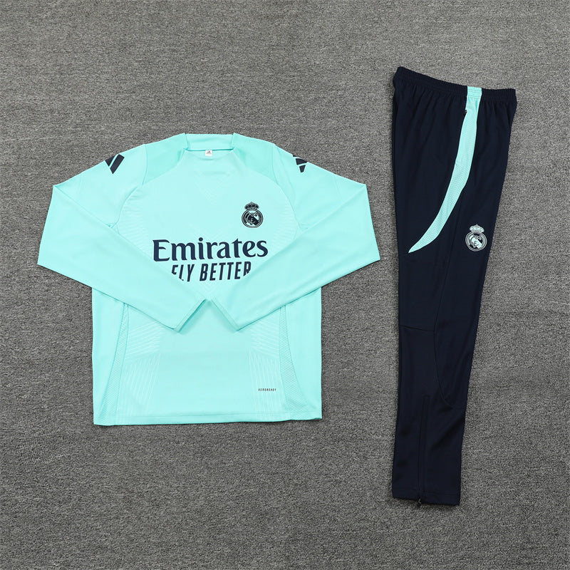 Real Madrid Dark Blue and Mint Chándal