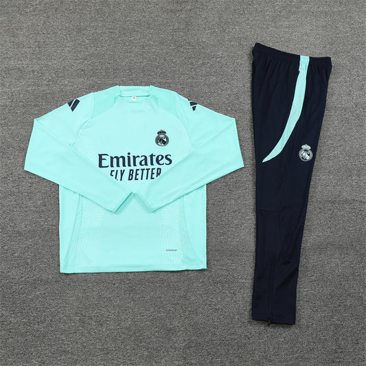 Real Madrid Dark Blue and Mint Chándal