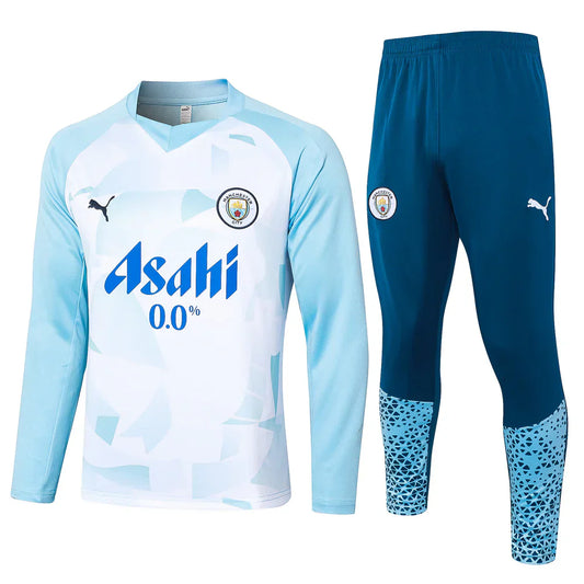 Manchester City White and Blue Chándal