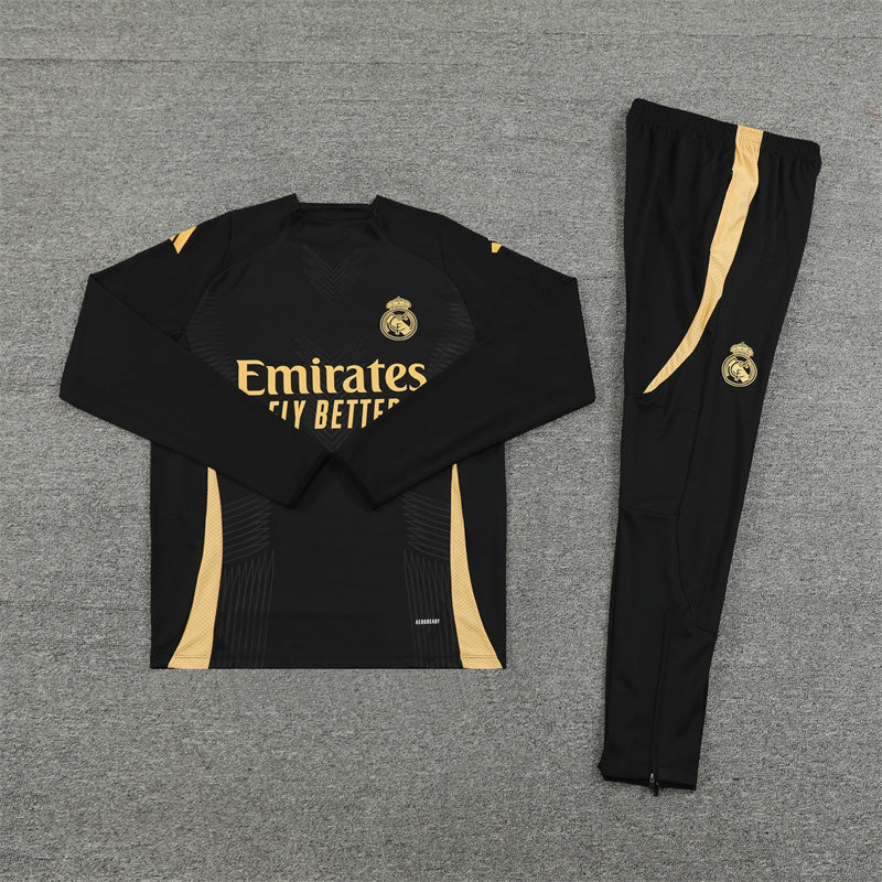 Real Madrid Black and Gold Chándal