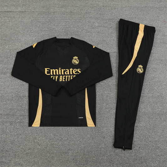 Real Madrid Black and Gold Chándal