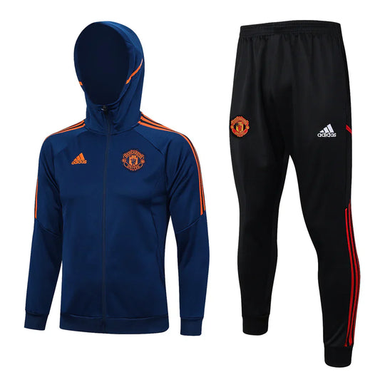 Manchester United Black and Dark Blue Chándal